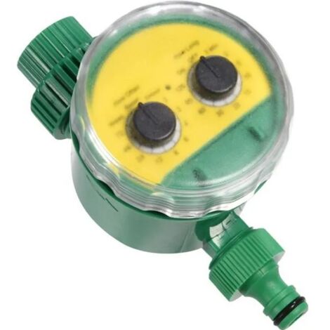 Minuterie d'arrosage électronique - Contrôleur multi-fonction - Vert - 16 programmes d'arrosage
