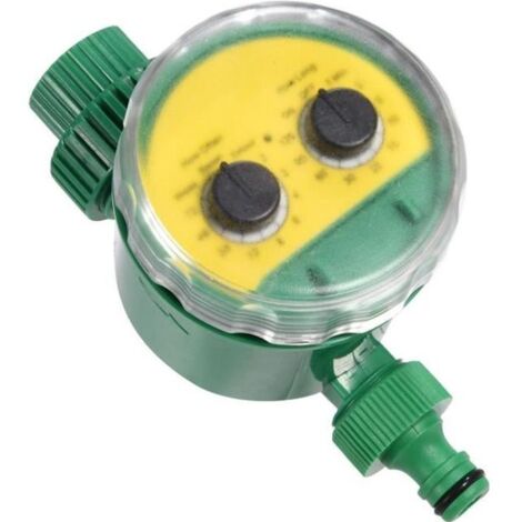 Minuterie d\'arrosage électronique - KIMISS - Contrôleur multi-fonction - Vert - 16 programmes d\'arrosage