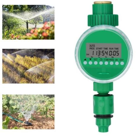 Minuterie D\'Arrosage,Automatique Minuterie électronique,Numérique Minuterie D\'arrosage,avec écran LCD, pour Fleurs de Serre Jardin