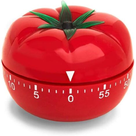 Minuterie de Cuisine 1-60 Minutes, Outil de Cuisson à 360 degrés Minuterie à tomates à Compte à rebours mécanique, Minuterie de Compte à rebours de Cuisson Multifonction (1paquet)