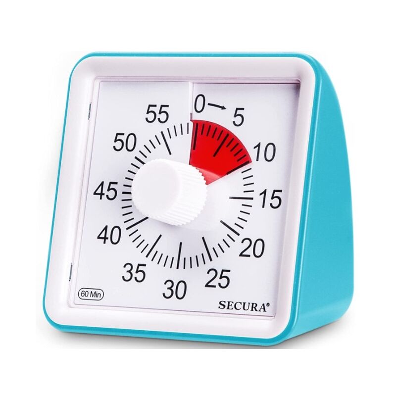 Minuterie de visualisation pour enfants Minuterie Minuterie Compte à rebours Minuterie tudiant en gros (Bleu)