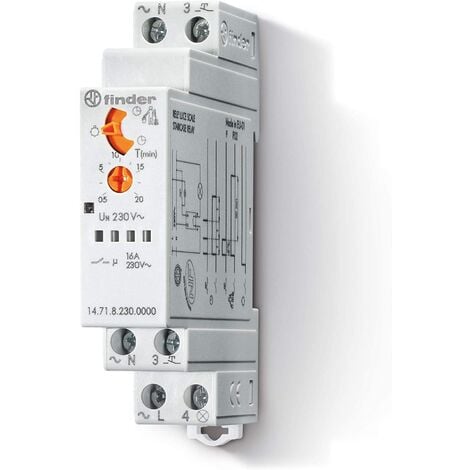 Interrupteur escalier - Minuterie - 30s-12m - Encastrable - 2DR - 16A 250V  - Wit