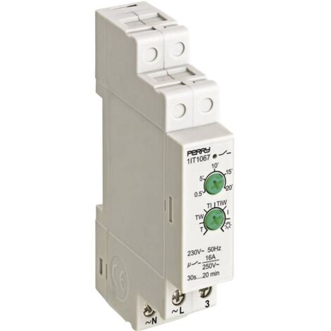 Minuterie d'escalier profilé 230 V/AC Wallair N61145 C78150