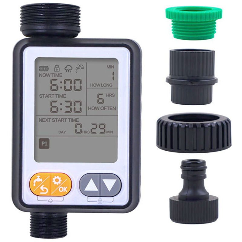 Minuterie d'irrigation de jardinage, dispositif d'arrosage automatique, contrôle de détection de pluie pour balcon de jardin, contrôleur de système