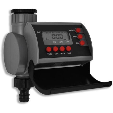 Minuterie électronique d'arrosage automatique à seule sortie   - Noir