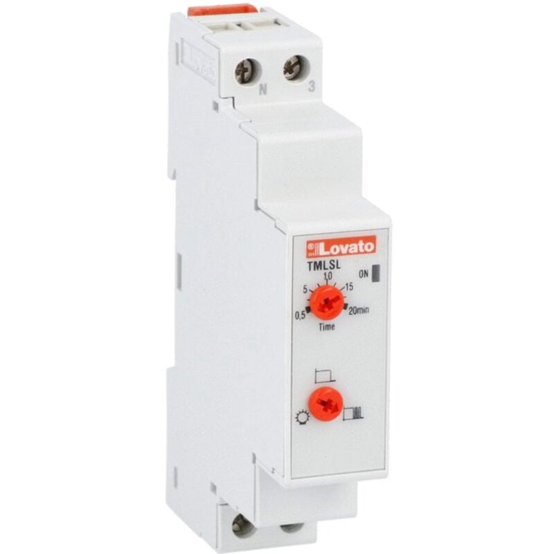 Minuterie pour éclairage d'échelle Lovato 1 module 220/240V tmlsl