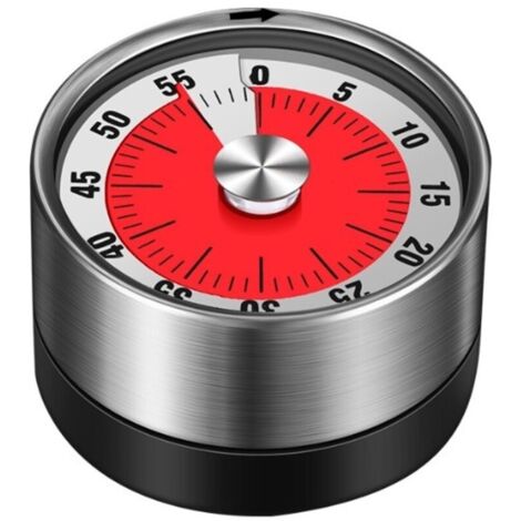 Minuterie Mécanique De Cuisine Blanc Cuisine Gestionnaire De Temps Magnétique Minuterie Cuisine Rotative En Acier Inoxydable Compte Rebours