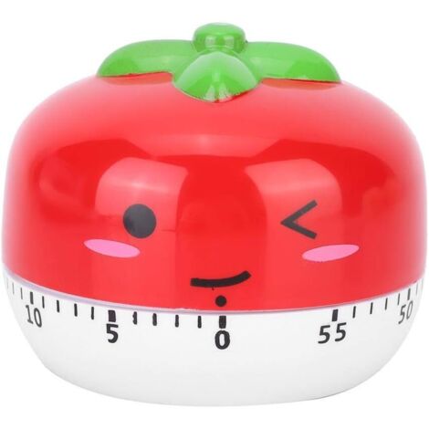 Minuterie mécanique de cuisine mignonne (rouge)