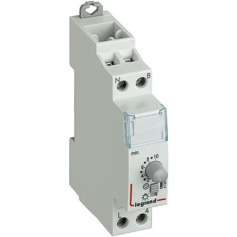 Minuterie modulaire 230V - 50Hz et 60Hz - Sortie 16A 250V- 1 module - Legrand