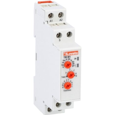 Minuterie multifonction Lovato 1 module 12-240VAC-DC TMM1