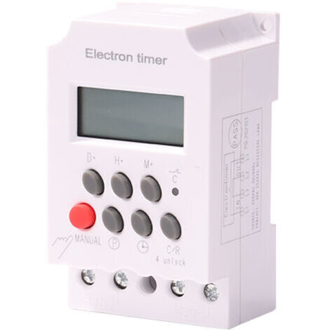 Minuterie numérique numérique 220V, micro-ordinateur, programmateur hebdomadaire, minuterie électronique