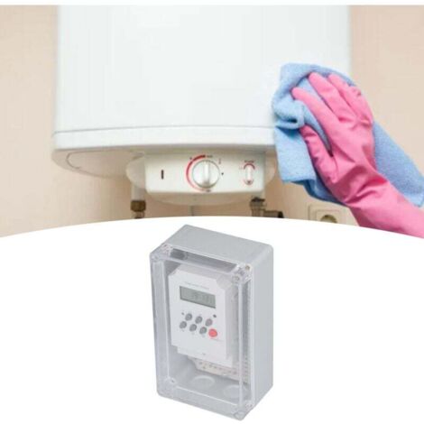 Minuterie pour pompe de piscine Boîte de minuterie digitale étanche programmable pour moteur de spa DC 12V--