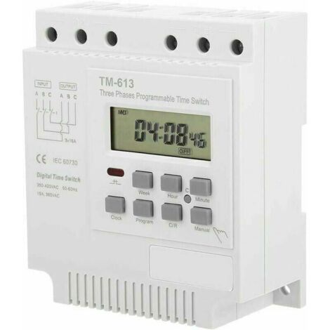 Minuterie Programable - Minuteur 380V TM-613 Commutateur de minuterie pour moteur triphasé 350v-420vAC