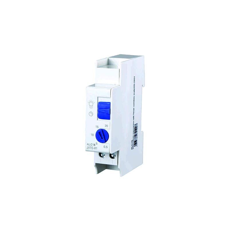 Minuterie relais à interrupteur mécanique minuterie lumière escalier et couloir 220-240V module 1 DIN Ettroit ALC18