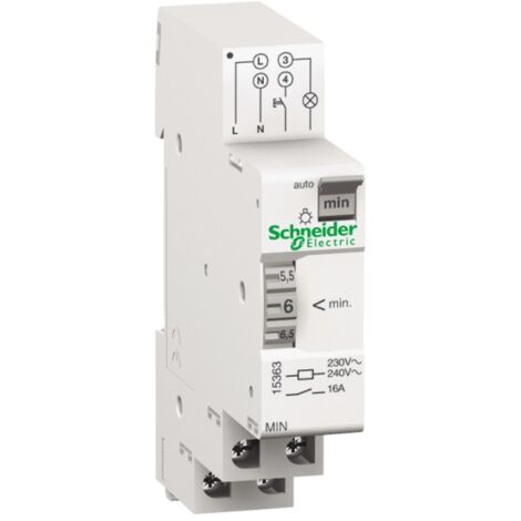 Minuterie Schneider lumière réglable échelle 1-7 minutes 15363