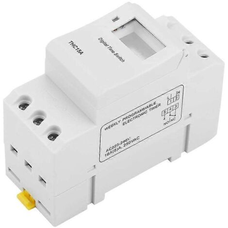Minuterie THC15A, interrupteur de commande électronique programmable, minuterie--