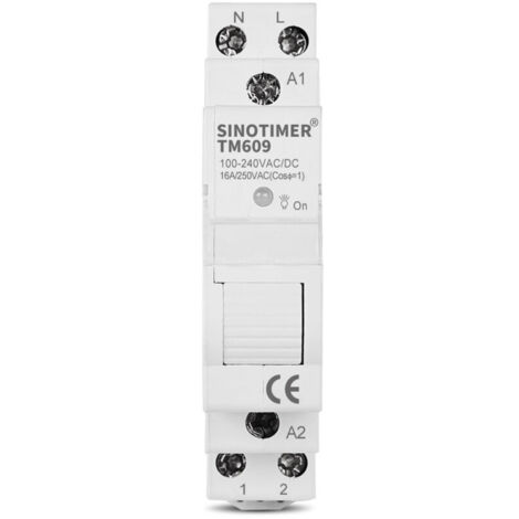 Minuterie WiFi intelligente pour rail DIN – Module relais programmable 16 A, compatible Tuya, commande via smartphone