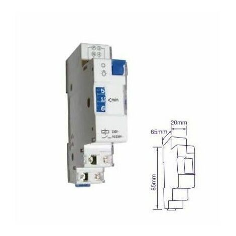 Minutero de escalera para carril DIN 16A GSC 0401239