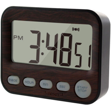 Minuteur à compte à rebours - Minuteur de cuisine - Chronomètre numérique magnétique avec grand écran LED - Signal sonore pour les études, la cuisine, le sport, et pour les salles de classe des enfant