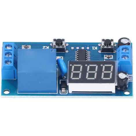 Minuteur à Relais à Délai Réglable, Module de Commande Temporisée 12V pour Contrôle de Décompte