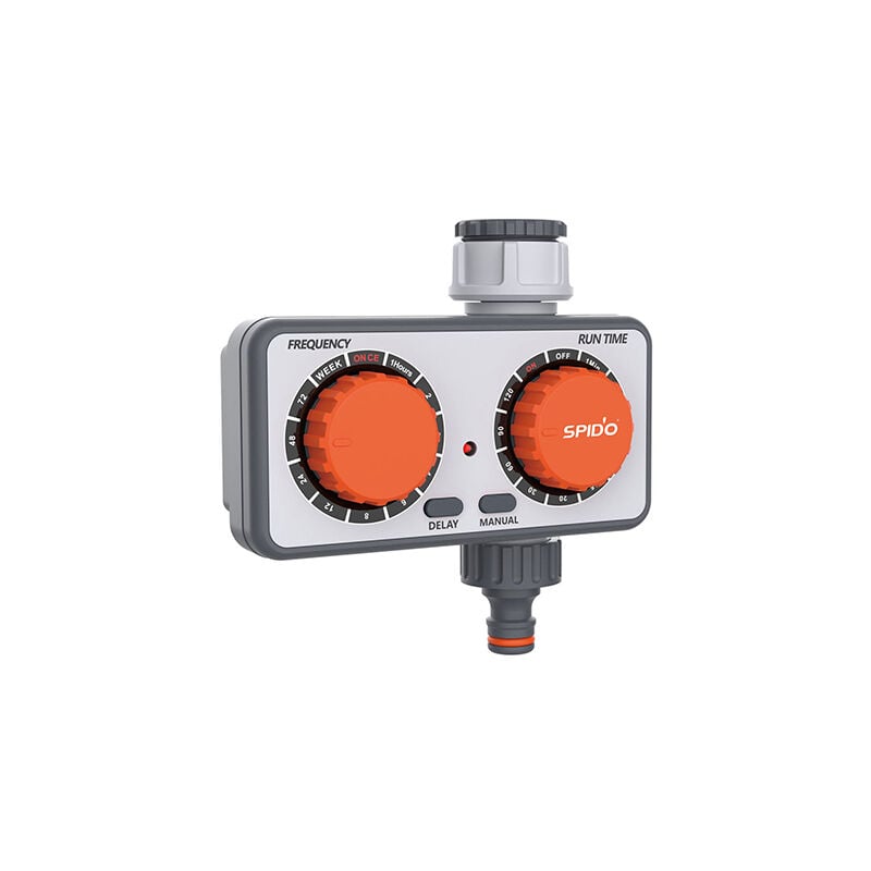 Minuteur d'arrosage 2 boutons - Spido
