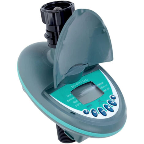 Minuteur d'arrosage automatique avec commande numérique pour tuyau d'arrosage, robinet extérieur et système d'irrigation goutte à goutte, et écran LCD étanche pour pelouse.-AquaForge