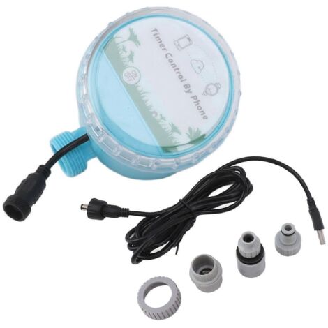 Minuteur d'arrosage automatique en plastique avec contrôle WiFi et Bluetooth, étanche IP68, pour jardin, ferme ou parc.