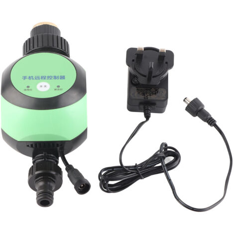 Minuteur d'arrosage automatique intelligent WiFi Bluetooth 5G à double commande, avec télécommande mobile et prise 100-240 V.-AquaForge