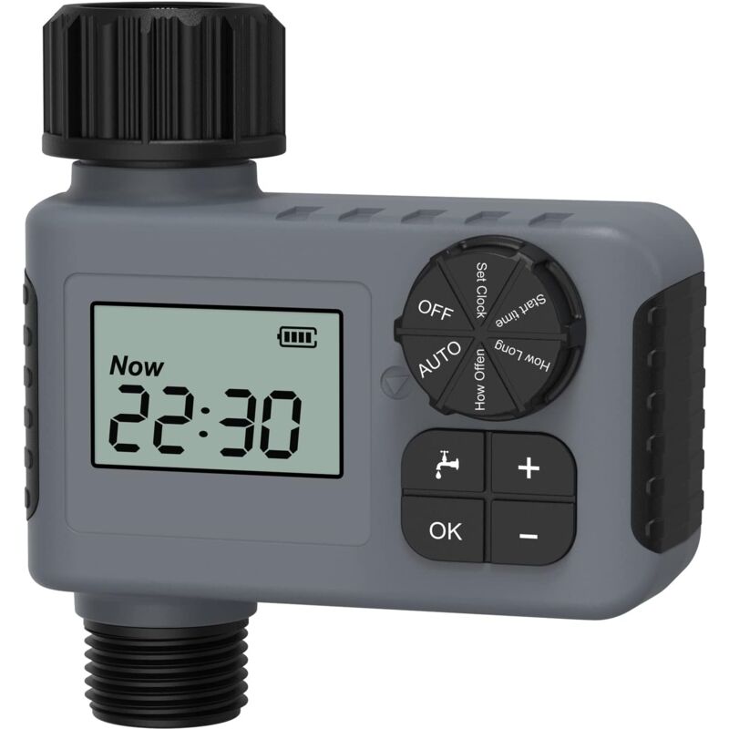 Minuteur d'arrosage automatique pour jardin, balcon, contrôle de la pluie, contrôleur intelligent de système d'irrigation avec verrouillage de