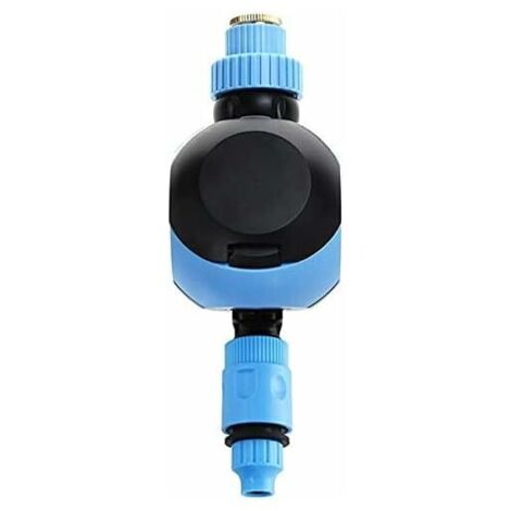 Minuteur d'arrosage, compteur d'eau de jardin, minuteur pour fleurs, commande de l'arrosage, cadran, code de solénoïde, minuterie, planificateur d'arrosage (couleur : bleu)