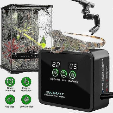 Minuteur d'arrosage intelligent pour terrariums, brumisateur, humidificateur, minuterie électronique, système de brumisation automatique, kit de contrôle d'arrosage - YuJia