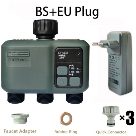 Minuteur d'arrosage intelligent Tuya Wifi+RF433 (2025) avec filtre anti-pluie à 3 niveaux et contrôle automatique programmable de l'irrigation-AquaForge