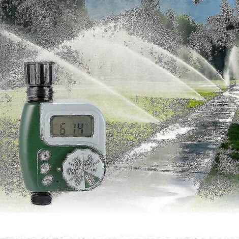Minuteur d'arrosage, minuterie numérique pour raccord de tuyau, système d'arrosage automatique extérieur, contrôleur d'irrigation avec 1 sortie pour plantes de jardin.-AquaForge