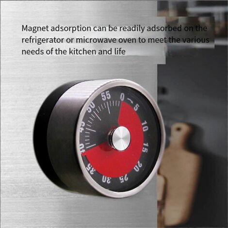 Minuteur de cuisine à ventouse magnétique pour la gestion du temps de cuisson