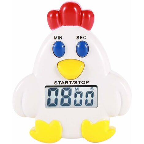 Minuteur de Cuisine Aimanté Rigolo, Timer Cuisine Aimanté de Forme de Coq (Poulet)