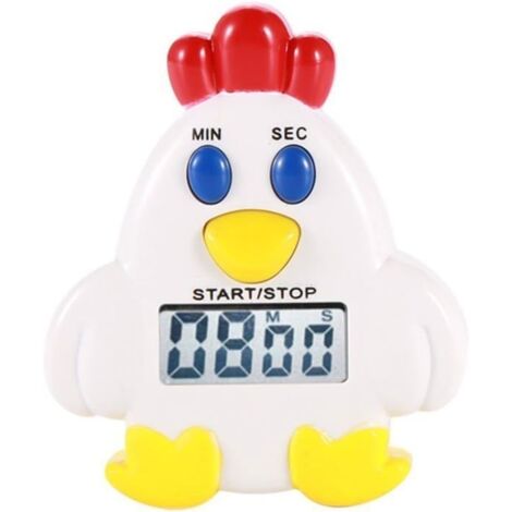 Minuteur de Cuisine Aimanté Rigolo, Timer Cuisine Aimanté de Forme de Coq (Poulet)