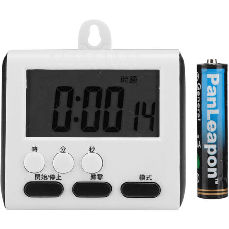 Minuteur de Cuisine Électrique Portable pour Salon et Tatouage - Outil d'Alarme et Rappels Noir