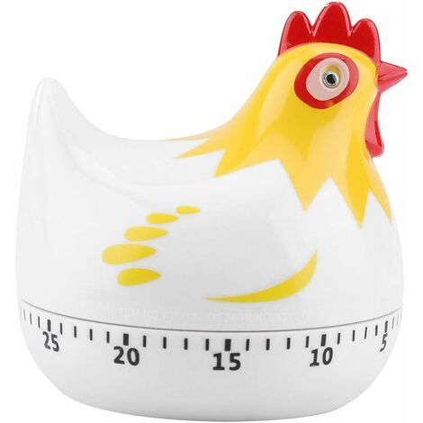 Minuteur De Cuisine En Forme De Poule Style Dessin Animé Blanc Ephé