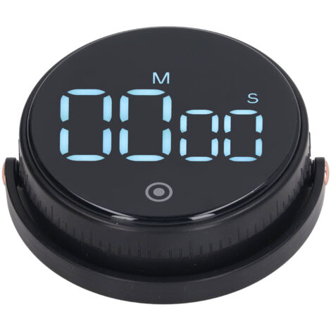 Minuteur de Cuisine Magnétique avec Grand Écran LED, Chronomètre à Rebours pour Cuisine, Gym et Enfants, Volume Ajustable