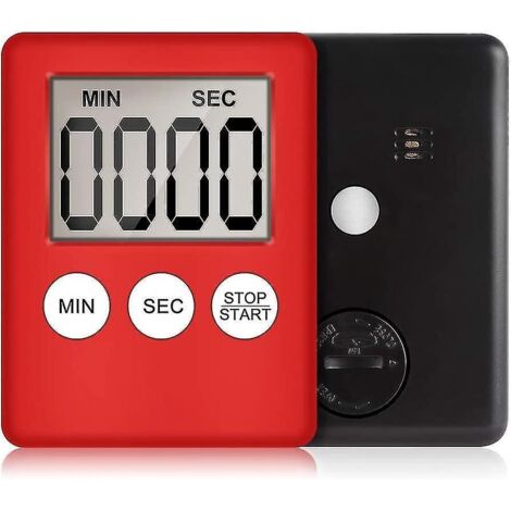 Minuteur de cuisine magnétique, chronomètre et minuteur de compte à rebours pour cours de cuisine et formation