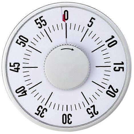 Minuteur de cuisine magnétique, minuteur de cuisine manuel avec compte à rebours et réveil