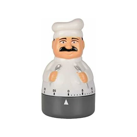 Minuteur de cuisine mécanique en forme de chef