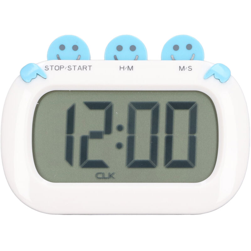 Minuteur de Cuisine Numérique Grand Écran LCD Multifonction pour Cuisine, Cuisson, Études - Bleu