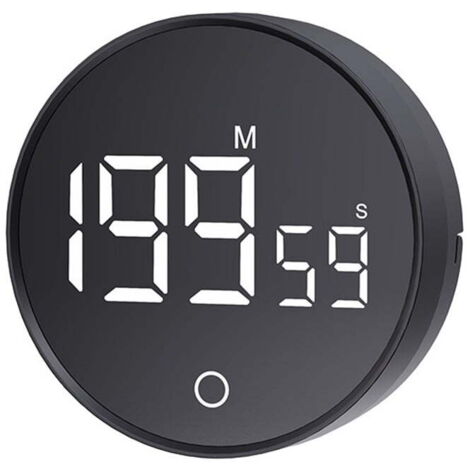 Minuteur de cuisine numérique, minuteur visuel, minuteur magnétique à compte à rebours, minuteur intelligent à compte à rebours, réglable pour la cuisine et l'apprentissage du fitness (piles non inclu