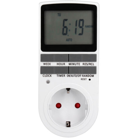 Minuteur de Prise Programmable Intelligent pour Lampe et Ventilateur