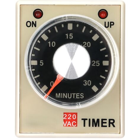 Minuteur de Temporisation 30 Min 220V - Relais Temporisé AH3-3 (30 Minutes)