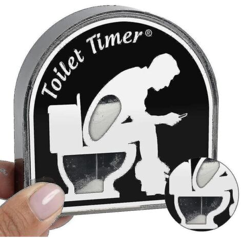 Minuteur de toilette classique, sablier de cinq minutes, cadeau d'anniversaire amusant pour homme, mari, papa