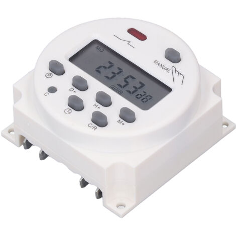 Minuteur Électrique 220V AC, Interrupteur Programmable pour Gestion d'Équipement