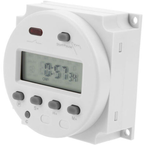 Minuteur électronique numérique LCD CN102A, interrupteur de contrôle du temps de compte à rebours (220 V)