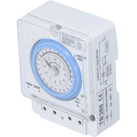 Minuteur Industriel à Cadran DIN 100‑240V - Régulateur de Temps pour Automatisation